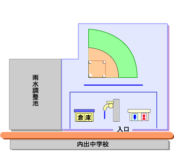 内出公園スポーツ広場配置図