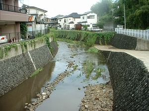 葛輪ふれあい第二橋下流（平成15年度　整備完成）