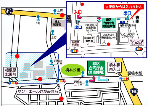 駐車場の地図