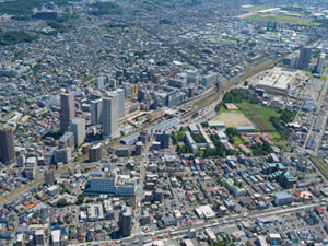 相模原市の航空写真