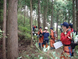 山岳救助出場の写真