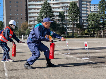 水消火器訓練