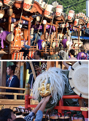 つくい中野夏祭りの様子