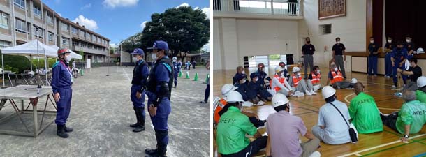 総合防災訓練　城山地域会場の写真