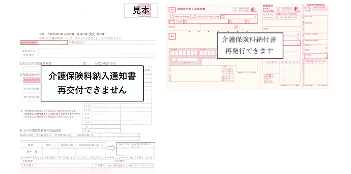 納入通知書と納付書の画像