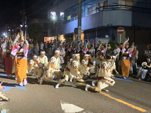 阿波踊りの演舞　写真